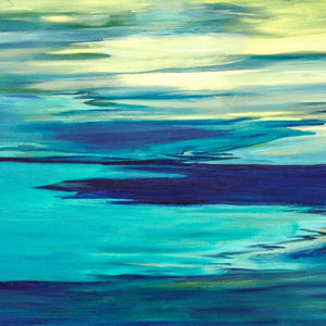 "Blue Inlet" by Barbara  Nathanson, Acrylic on Canvas