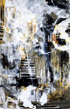 “Going Up” By Marie Manon, Mixed Media on Birch Panel