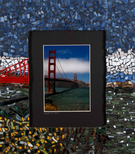"Golden Gate Bridge" by Natalie McGuire, Mixed media