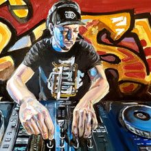 "The Dj" by Andy Martinez, Oil on Canvas