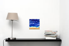 "Ocean Breeze lll" By Mayra Navarro, Acrylic on Wood Panel