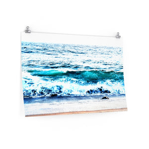 Ocean wave Beach Premium Matte horizontal posters
