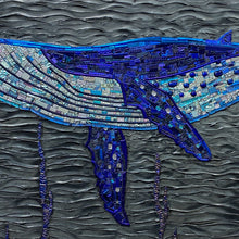 "Whale" by Christine Hausserman, Mixed Media on Metal