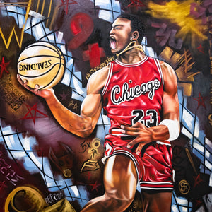 "The Golden Era" by Akeem Henry, Oil on Canvas