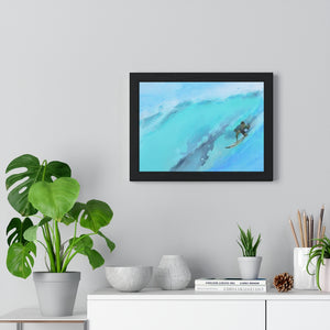 Laguna Beach Blue Surf by Louie Tarter Premium Framed Horizontal Poster