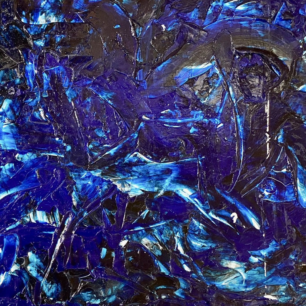 “Super Gel Blue” by TOWNLEY, Oils on Canvas