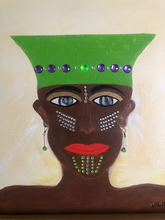 “Simone” by Juanita D. Holley, Acrylic/Mixed Media on Canvas