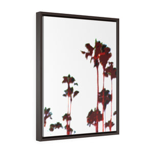 San Clemente Palm Trees Vertical Framed Premium Gallery Wrap Canvas