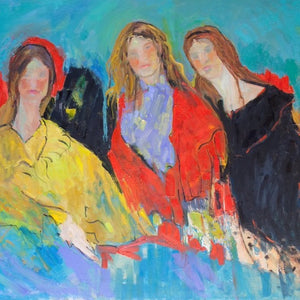 "The Great Dames" by Alexi Fine, Oil on Canvas