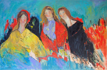 "The Great Dames" by Alexi Fine, Oil on Canvas