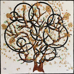 "Texas Tree" by Adèle Franklin, Mixed media on Canvas