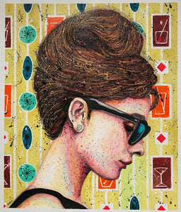 “Stylish 60’s”By Ritch Benford, Mixed Media on Heavy Duty Canson