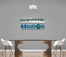 "Punctuation In Plural" Diptych by Brenda Allison, Acrylic on Canvas
