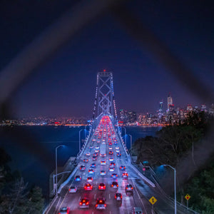 Traffic to the City (Bay Bridge San Francisco) by Don McCall, Photgraph on Acrylic