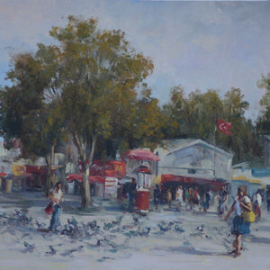 Bird Street by Nika Moshtaridoust, Oil on Canvas