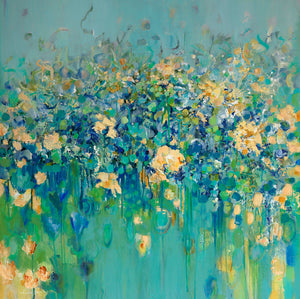 "Blue By You" By Jeannie Fafoutis, Acrylic on Canvas