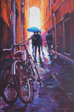 Blue Umbrella by Veronica Schmitt, Acrylic on Canvas