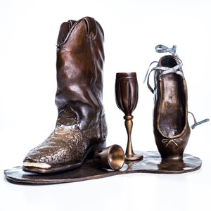 If The Shoe Fits by K.G. Romine, Bronze Sculpture