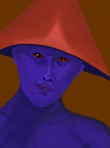 "Boy Blue" by Paul Michael Glaser, Digital Painting on Archival MOAB