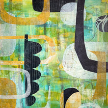 "Chance Encounter" by Carla Cohen, Mixed Media on Wood Panel