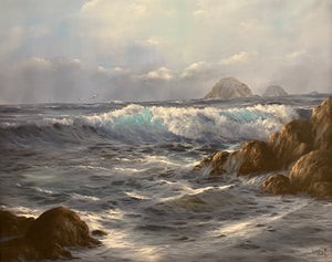 "High Tide" by Clyde Owes, Oil on Canvas