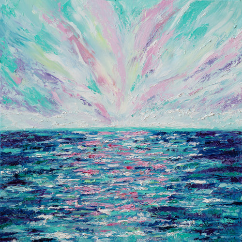 Cotton Candy Sky by Brianna D'Amato, Oil on Canvas