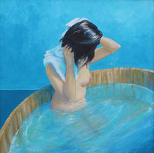 "Washing Hair" by  Darrel McPherson, Oil on Canvas