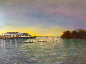 “Georgetown Sunrise” by Donna Hawley, Oil on Canvas