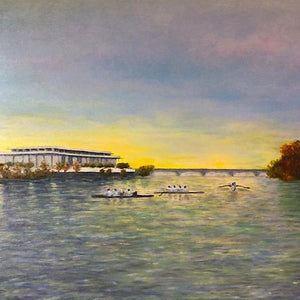 “Georgetown Sunrise” by Donna Hawley, Oil on Canvas
