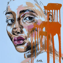 "Trouble Maker" by SAB, Acrylic and Pastels on Canvas