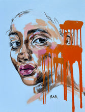 "Trouble Maker" by SAB, Acrylic and Pastels on Canvas