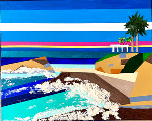 "Laguna Vista" by John Cross, Textured Acrylic on Canvas