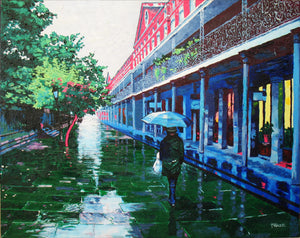 "Untroubled-Jackson Square" by Jon Fraze, Oil on Canvas