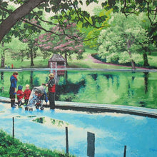 "Camaraderie-Central Park" by Jon Fraze, Oil on Canvas
