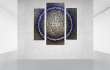 "3 Piece" by Christine Hausserman, Triptych Mixed Media on Metal