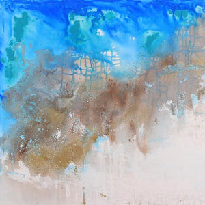 Ocean Meet Sand by Courtney Pals, Mixed Media on Canvas