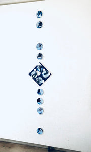 “Iris” by Michiyoshi DEGUCHI, Acrylic , Cotton Cloth , Photo , Plexiglas