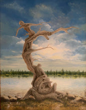 Life Tree by Ray Pazekian, Oil on Canvas (Framed)