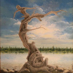 Life Tree by Ray Pazekian, Oil on Canvas (Framed)