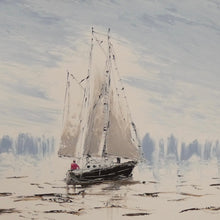 “Smooth Sailing” by Olga Lavrova, Oil and Palette Knife on Canvas