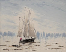 “Smooth Sailing” by Olga Lavrova, Oil and Palette Knife on Canvas