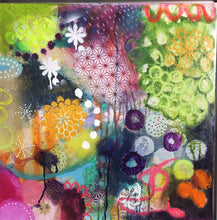 Flower Waves by Susanne Kurwig, Mixed Media on Canvas
