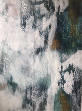 “ABSORPTION” By Jodie Stejer, Encaustic With White Floating Frame
