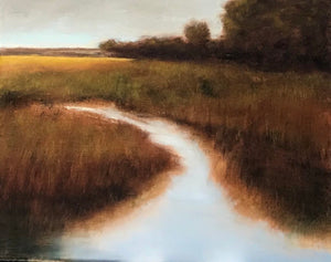 “On The Marsh” By Carol Harris, Oil on Canvas