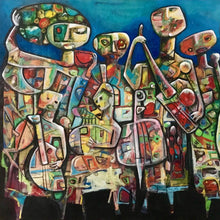 Musicians by Fahri Aldin, Acrylic on Canvas
