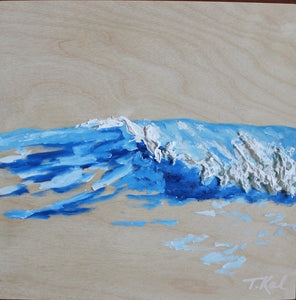 “Laguna Wave” “Reflections” By Tina Kalo, Mixed Media and Oil on Canvas