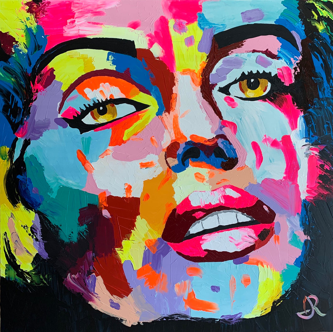 “Marilyn 1” By Israel Rodriguez, Acrylic on Canvas