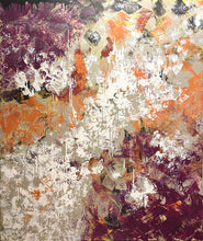 "Orange Heritage" by Mimi Silverman, Mixed Media on Canvas