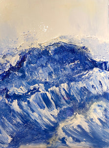 "Wave of Love" by Souzan Zargari, Mixed Media on Canvas