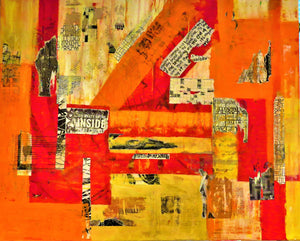 "Urban Renewal" By Karen Stein, Mixed Media on Canvas
